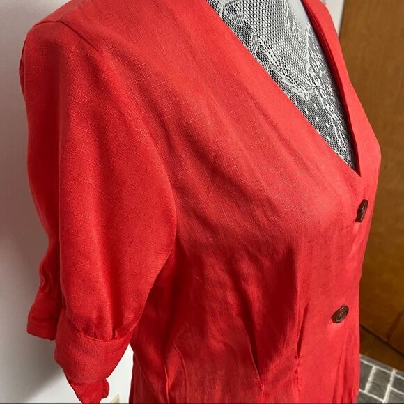 One love clothing - NWT - Coral Button down blouse - Picture 5 of 8
